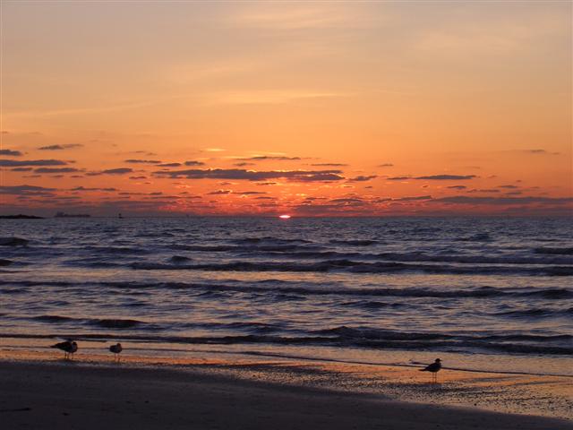 Sunrise on Mustang Island