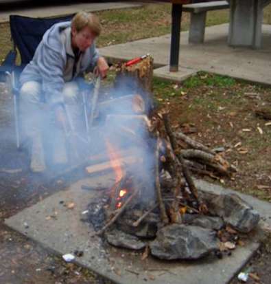 Linda's smokey fire