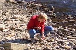 Linda and her rocks