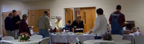 Baptists in the chow line