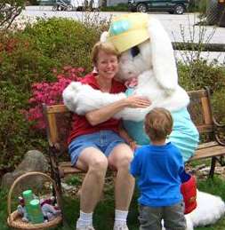 Even big girls love the Easter Bunny