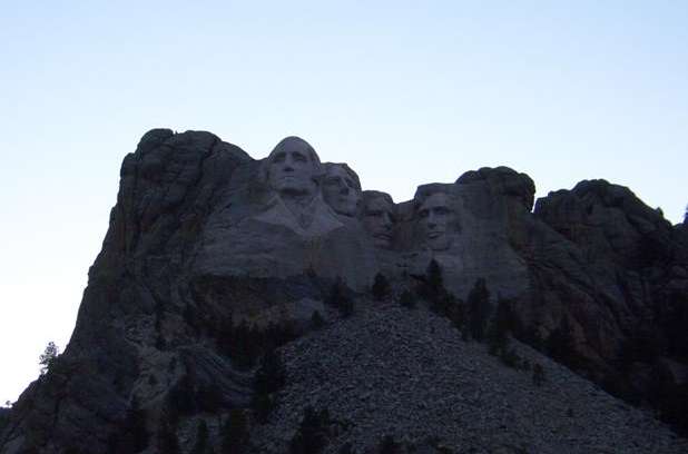 Obligatory image of Mt. Rushmore in the twilight, as always it looks much better in person