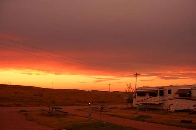 From the explosive force of the storms comes beauty in the evening