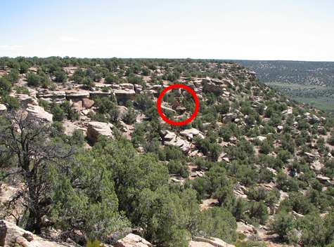 Tower and peublo ruins