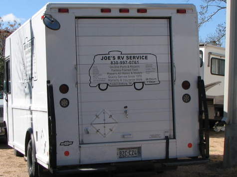RV mobile repair truck