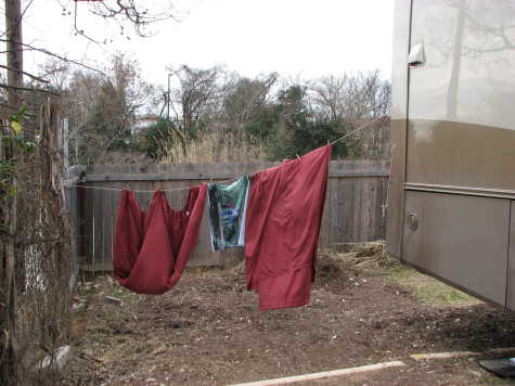 Clothes drying, Linda style