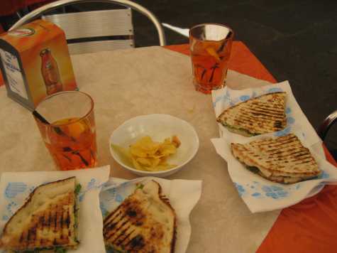 Spritz and sandwich