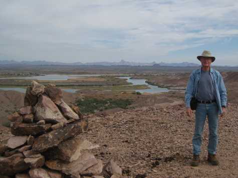 Ferguson Lake and mountain man