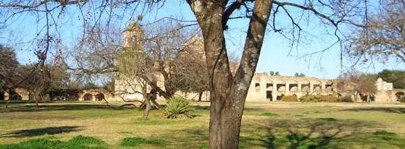 View of San Jose Mission grounds