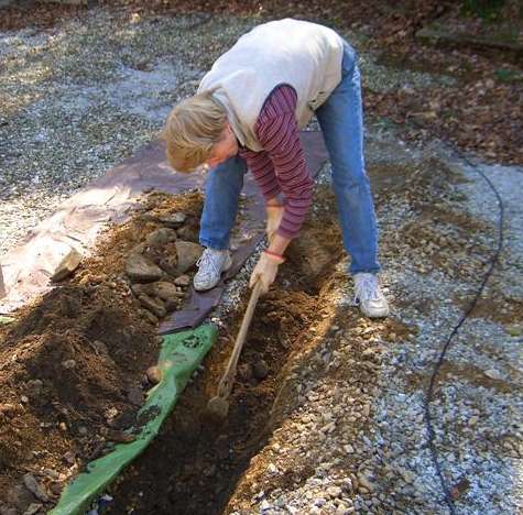 Digging the trench