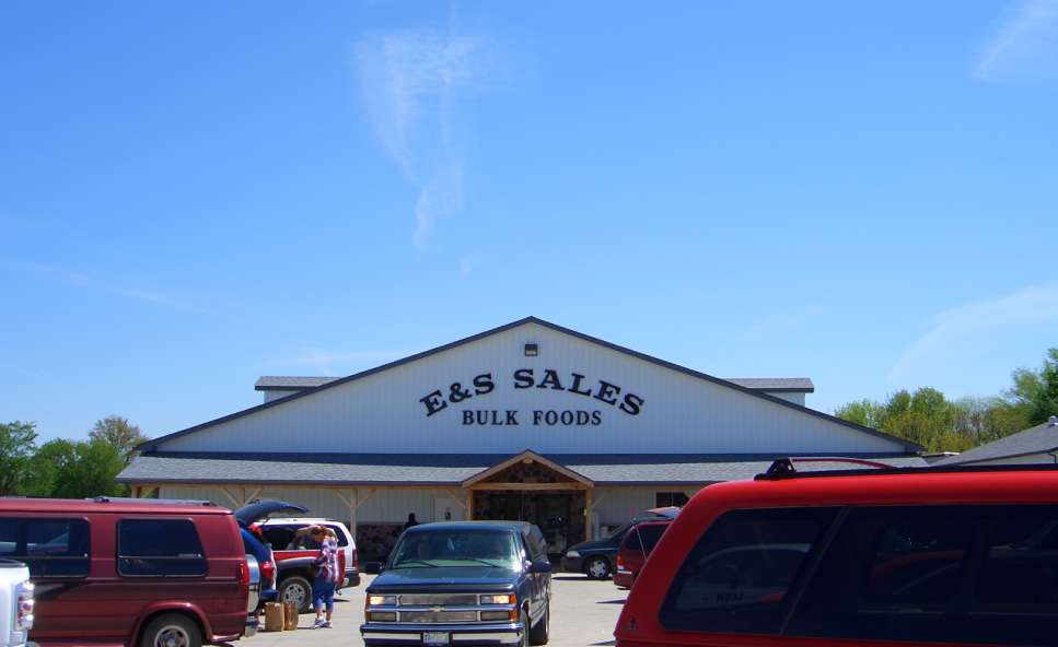 Crowds inside and outside at The Bulk Food store