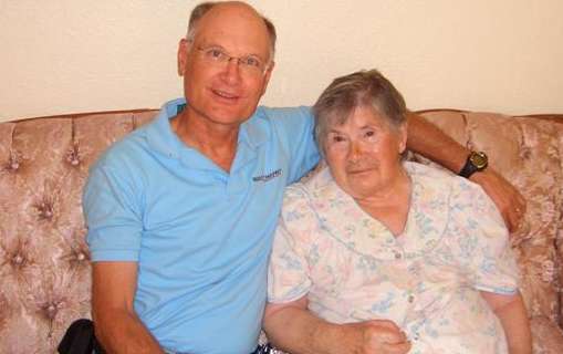 Bob and his mom. Alzheimers is a terrible disease.