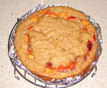 Double crust obbler after baking