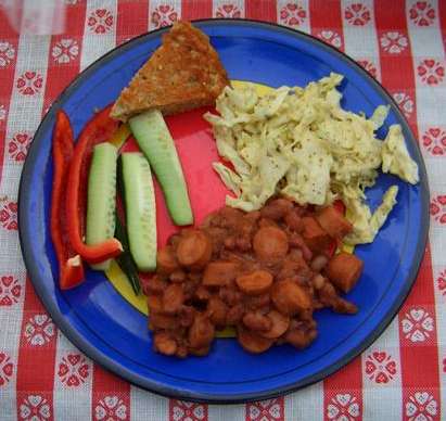 Beans and franks, comfort food at its best