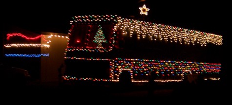 Decorated motorhome