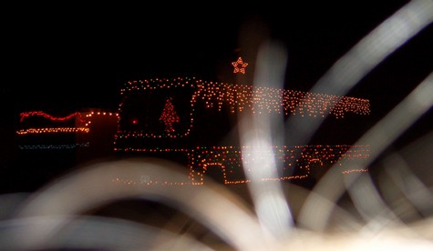 Hairy decorated motorhome