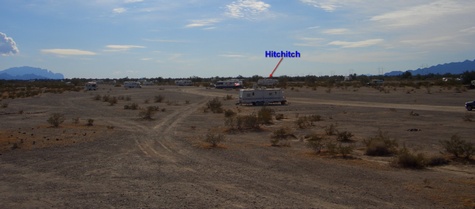 Looking south