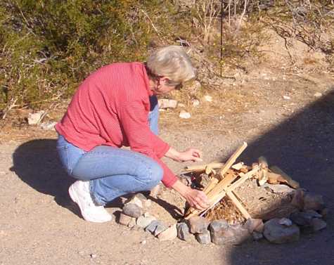 Pyro-Mom at work