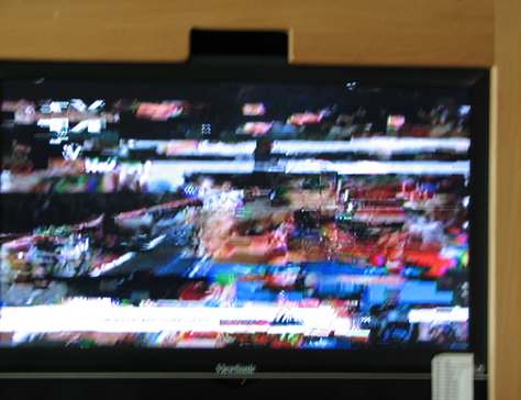 Snowy surprise on TV