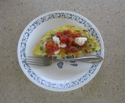 Eggs on the half plate