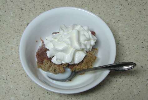 Rhubarb cobbler