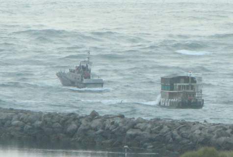Shipwreck only moments away
