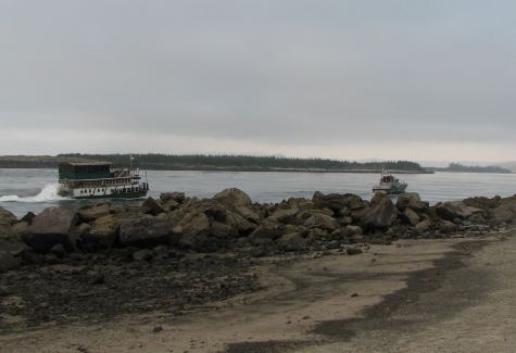 Under tow