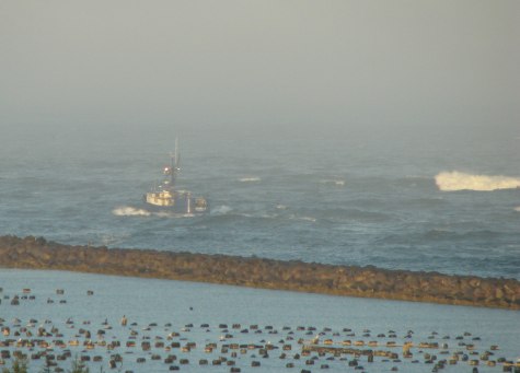 Leaving the harbor