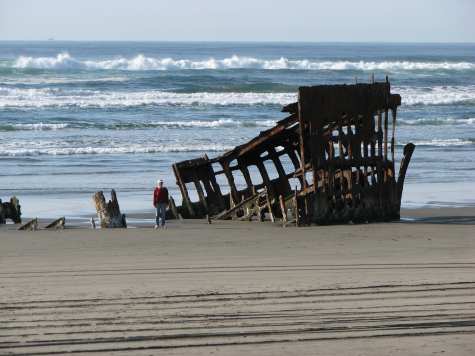 Rusting hulk, side view