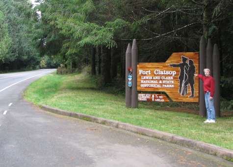 Linda at Fort Clatsop