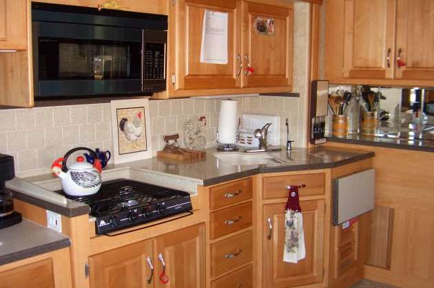 Kitchen galley area